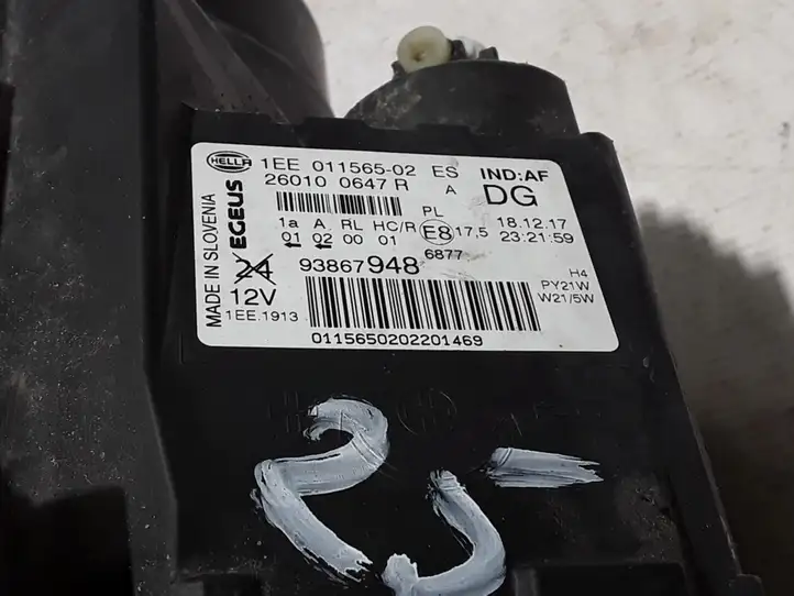 Opel Vivaro (2014 - 2018) 93867948 Передняя фара — фото 6