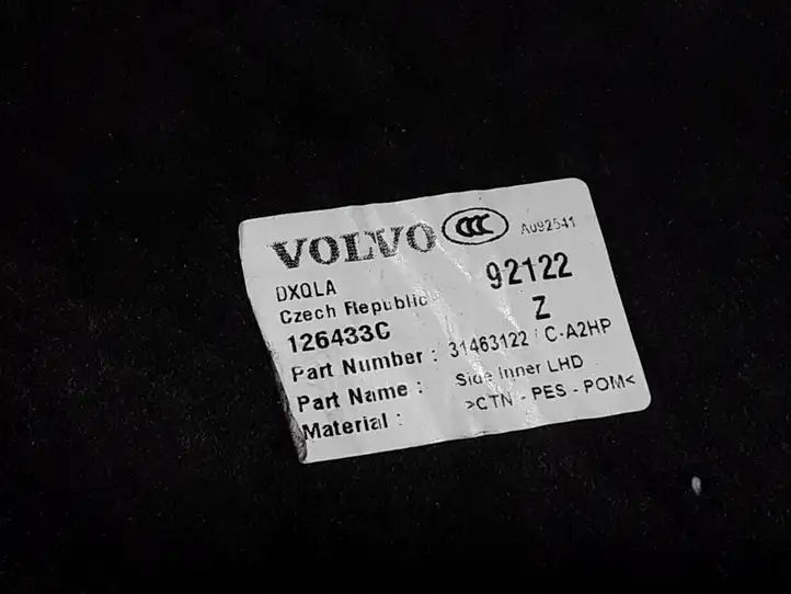 Volvo V60 (2018 - ) 31463122 Шумоизоляция моторной перегородки — фото 3