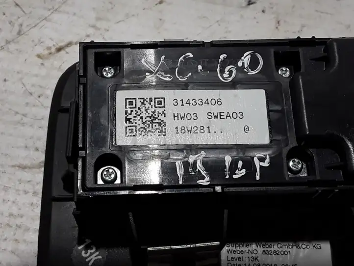 Volvo XC60 (2017 - ) 31433406 Кнопка стеклоподъемников — фото 2