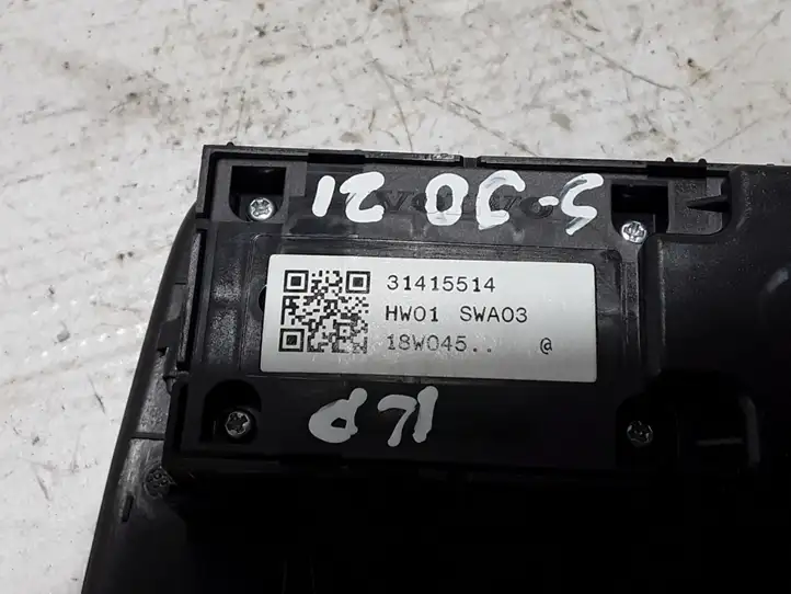 Volvo S90, V90 (2016 - 2020) 31415514 Кнопка стеклоподъемников — фото 2