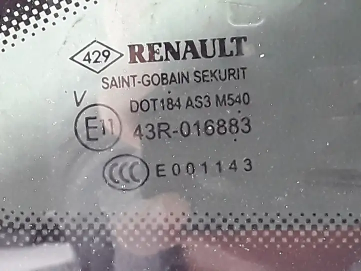 Renault Talisman (2015 - ) 833068004R Заднее боковое стекло — фото 2