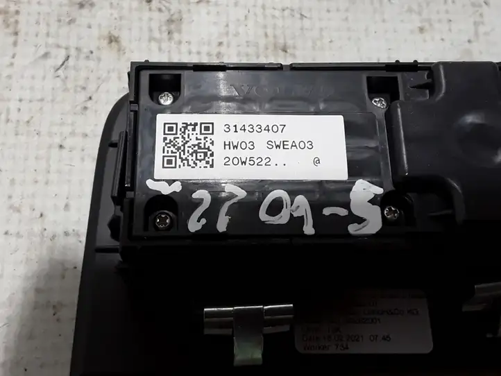 Volvo S60 (2018 - ) 31433407 Кнопка стеклоподъемников — фото 3