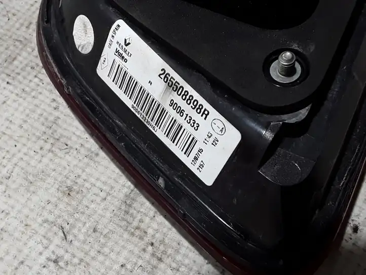 Renault Kadjar (2015 - 2018) 265508898R Задний фонарь в крышке багажника — фото 3