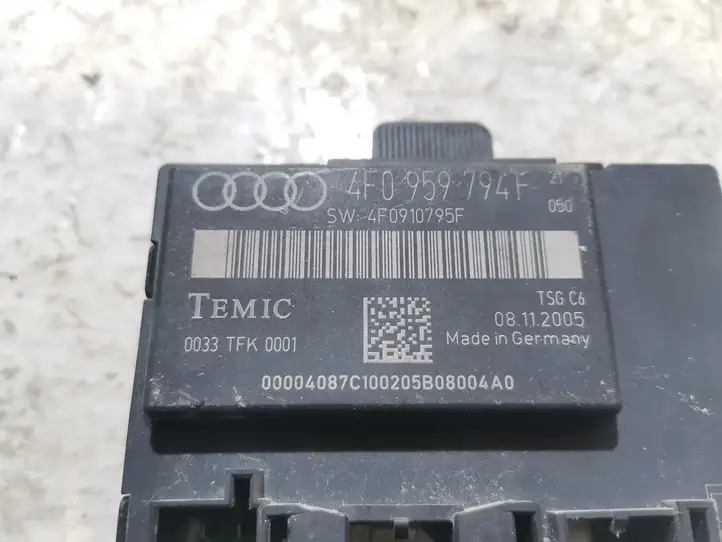 Audi A6 S6 C6 4F (2004 - 2008) 4F0959794F Блок управления дверью — фото 3