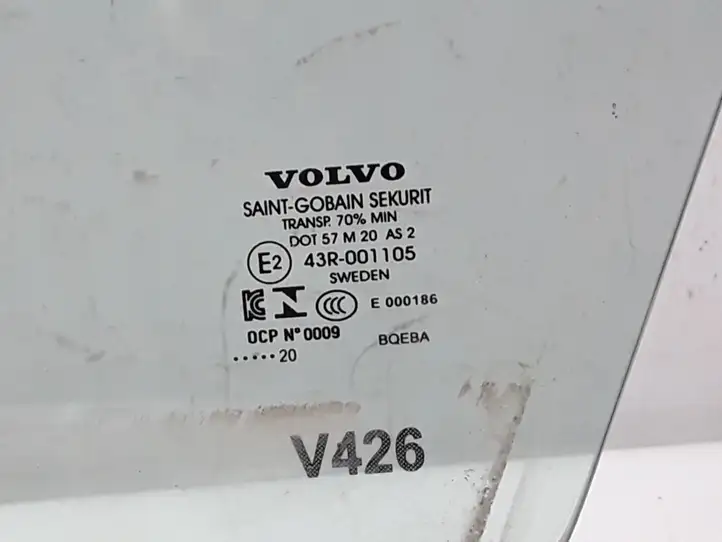Volvo XC60 (2017 - ) 31424752 Стекло передней двери — фото 3