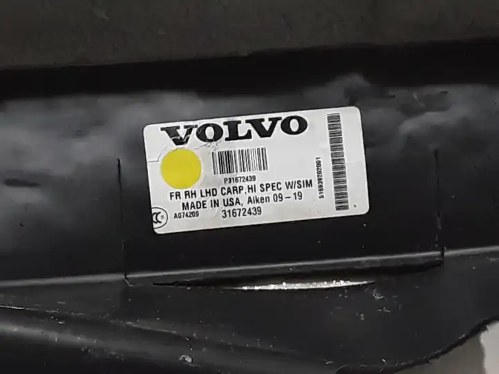 Volvo S60 (2018 - ) 31672439 Передний коврик салона — фото 3