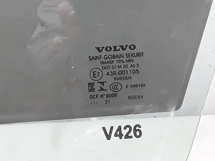 Volvo XC60 (2017 - ) 31424752 Стекло передней двери — фото 3
