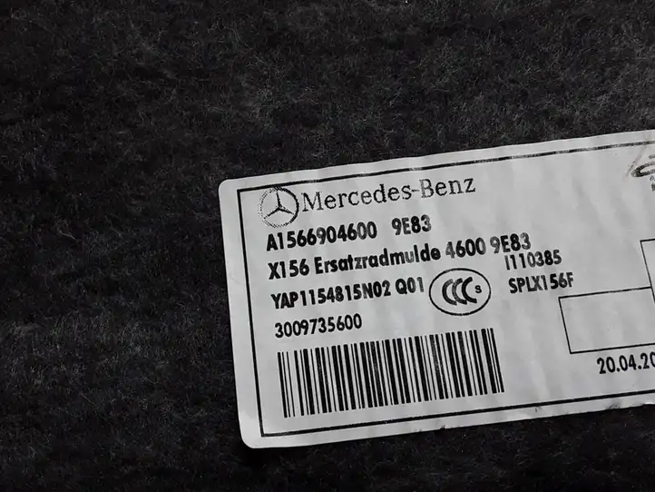 Mercedes-Benz GLA W156 (2013 - 2017) A1566904600 Коврик багажника — фото 2