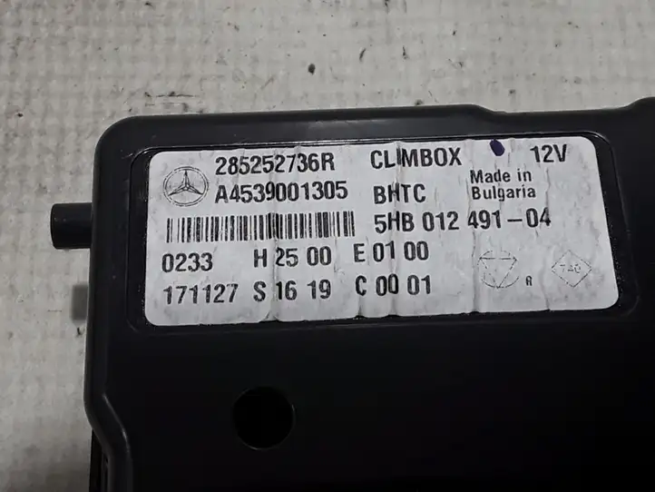 Smart ForFour II W453 (2014 - ) 285252736R Модуль управления кондиционером — фото 2