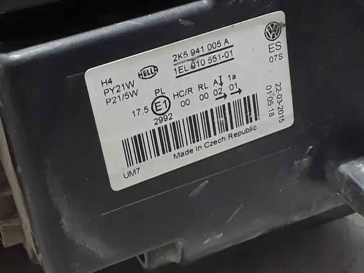 Volkswagen Caddy (2010 - 2015) 2K5941005A Передняя фара — фото 2