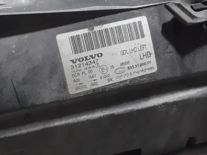 Volvo V70 (2007 - 2013) 31214347 Передняя фара — фото 4