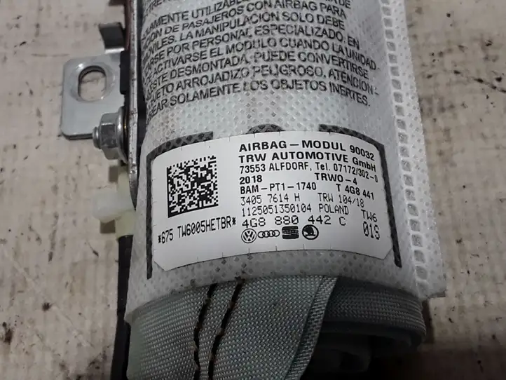 Audi A6 C7 (2014 - 2018) 4G8880442C Подушка безопасности сиденья — фото 2