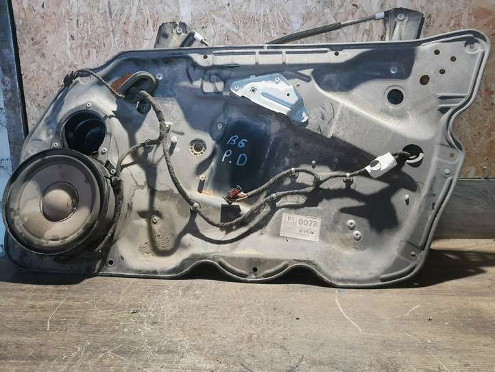 Volkswagen PASSAT B6 (2005 - 2010)  980852113 Механизм для электрического подъема окон передней двери (без двигателя)