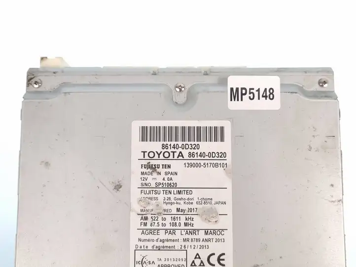 Toyota Yaris (2014 - 2019) 861400D320 Магнитола / мультимедийная система — фото 6