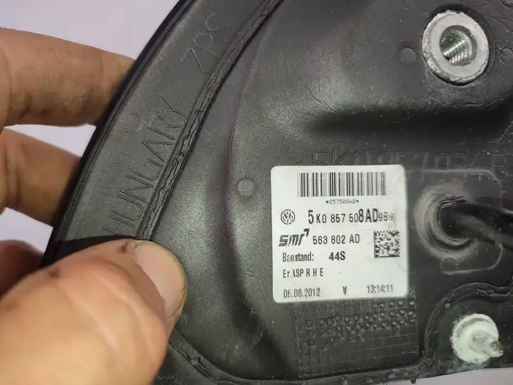 Volkswagen Golf VI (2009 - 2013) 5K0857508AD Боковое зеркало с электроприводом — фото 8