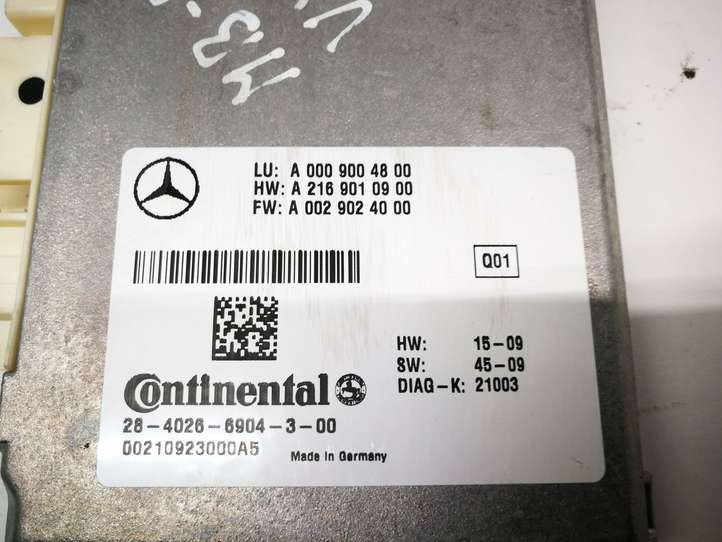 Mercedes-Benz E W212 (2009 - 2016)  A0009004800 Радар дистроник