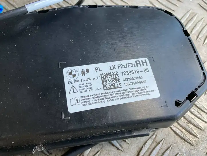 BMW 1 F20 F21 (2011 - 2019) 7239616 Подушка безопасности сиденья — фото 6