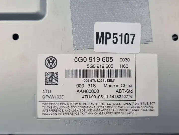 Volkswagen Golf VII (2013 - 2019) 5G0919605 Магнитола / мультимедийная система — фото 4
