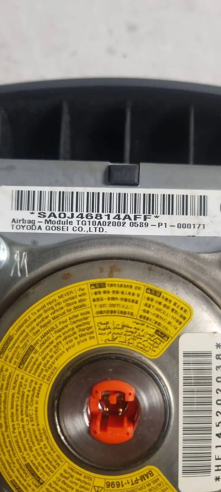 Toyota Prius (XW30) (2009 - 2015) SA0J46814AFF Подушка безопасности руля — фото 5