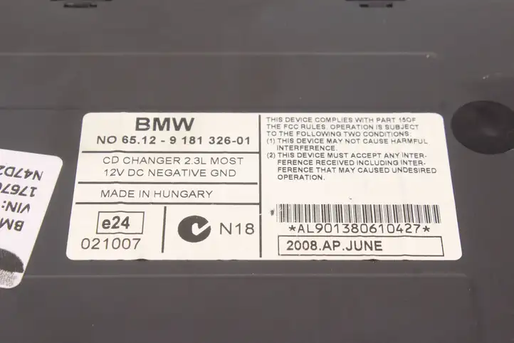 BMW 3 E92 E93 (2005 - 2014) 9181326 CD/DVD чейнджер — фото 7
