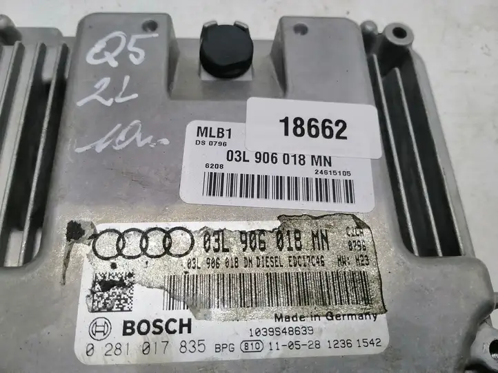 Audi Q5 SQ5 (2008 - 2012) 03L906018MN Блок управления двигателем (ЭБУ) — фото 4