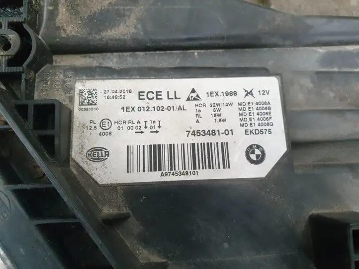 BMW 3 F30 F35 F31 (2012 - 2018) 7453481 Передняя фара — фото 8