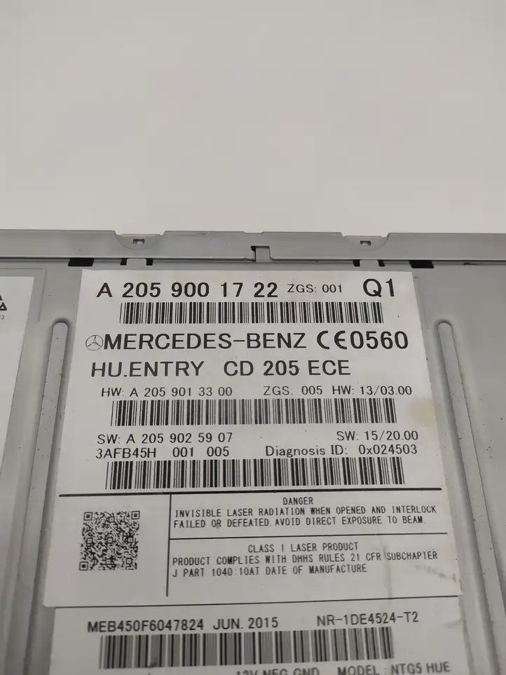 Mercedes-Benz C W205 (2014 - 2021) A2059001722 Магнитола / мультимедийная система — фото 4