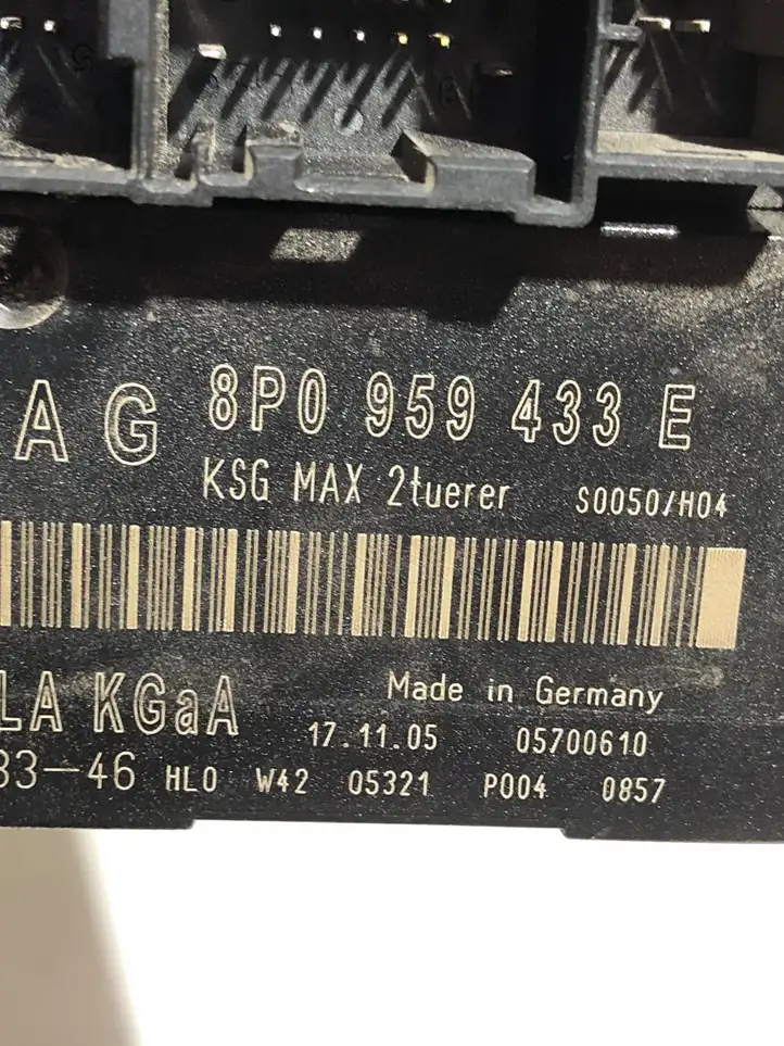 Audi A3/S3 8P (2004 - 2008) 8P0959433E Модуль комфорта — фото 3