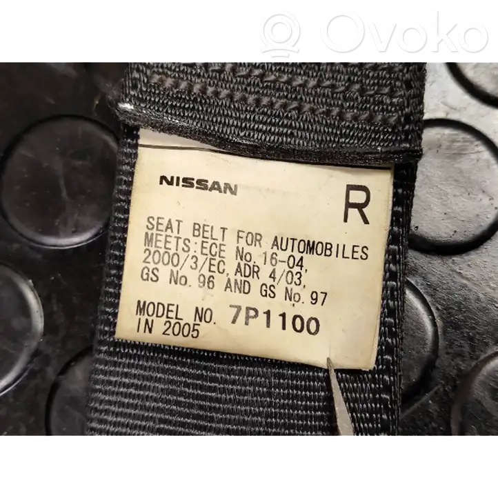 Nissan Pathfinder R51 (2005 - 2012) 7P1100 Задний ремень безопасности — фото 6