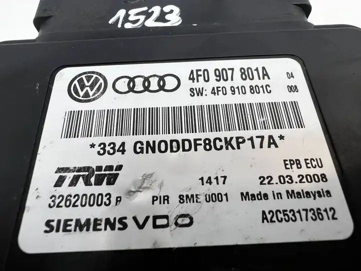 Audi A6 S6 C6 4F (2004 - 2008) 4F0907801A Блок управления тормозной системой — фото 3