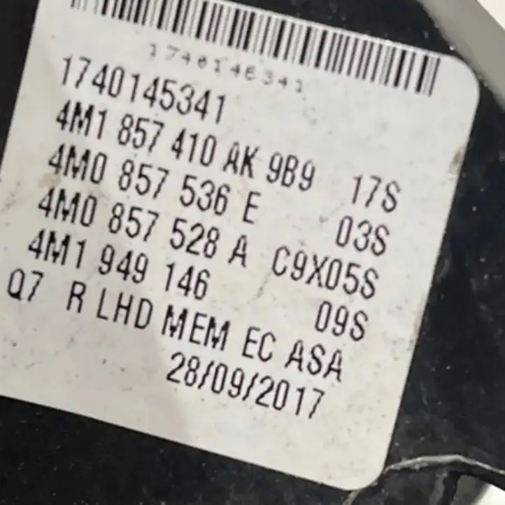 Audi Q7 4M (2015 - ) 4M0857536E Элементы бокового зеркала — фото 5