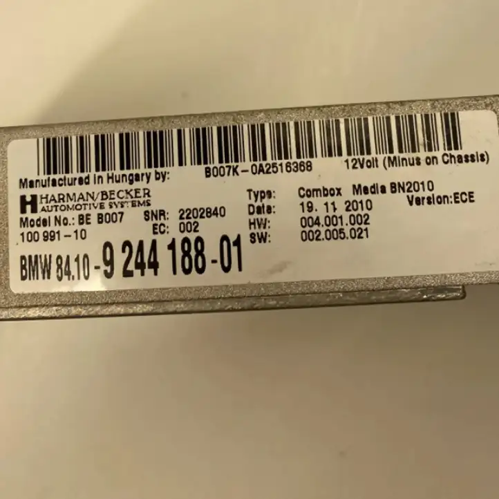 BMW 5 F10 F11 (2009 - 2016) 9244188 Bluetooth модуль — фото 3