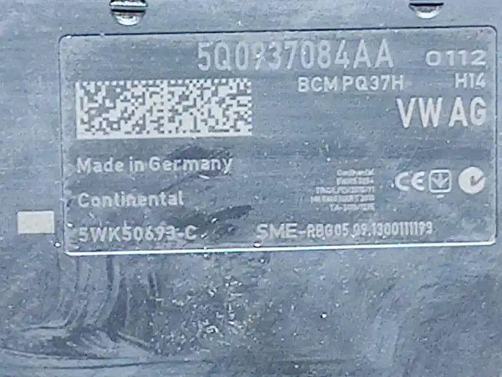 Volkswagen Golf VII (2013 - 2019) 5Q0937084AA Модуль комфорта — фото 2