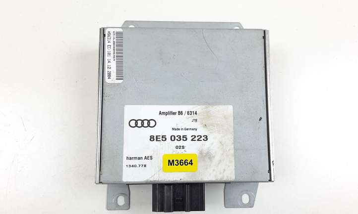 8E5035223 Audi A4 S4 B7 8E 8H Garso stiprintuvas