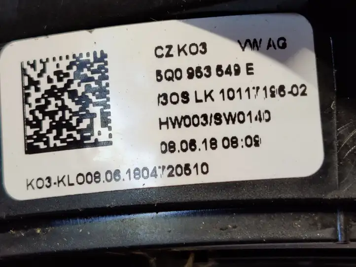 Seat Leon (5F) (2012 - 2019) 5Q0953549E Контактное кольцо SRS — фото 3