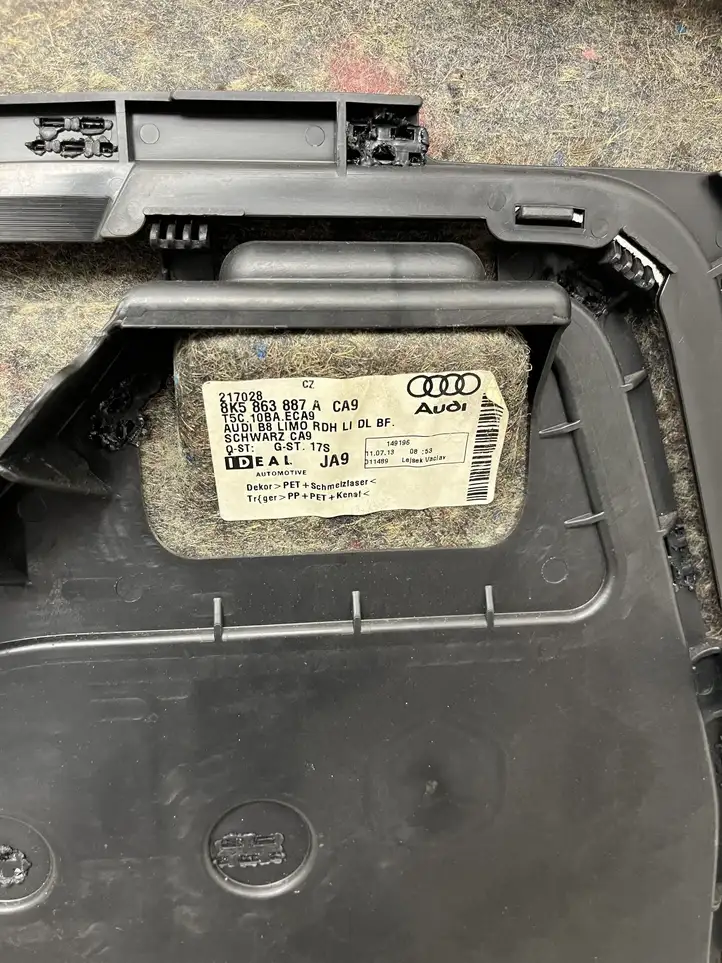 Audi A4 S4 B8 8K (2011 - 2015) 8K5863887A Боковая обшивка багажника — фото 3