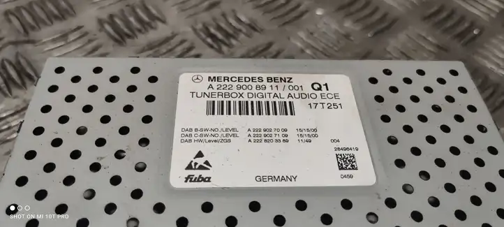 Mercedes-Benz C W205 (2014 - 2021) A2229008911 Усилитель звука — фото 2