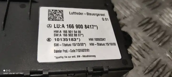 Mercedes-Benz GL X166 (2013 - 2019) A1669007417 Блок управления пневмоподвеской — фото 2