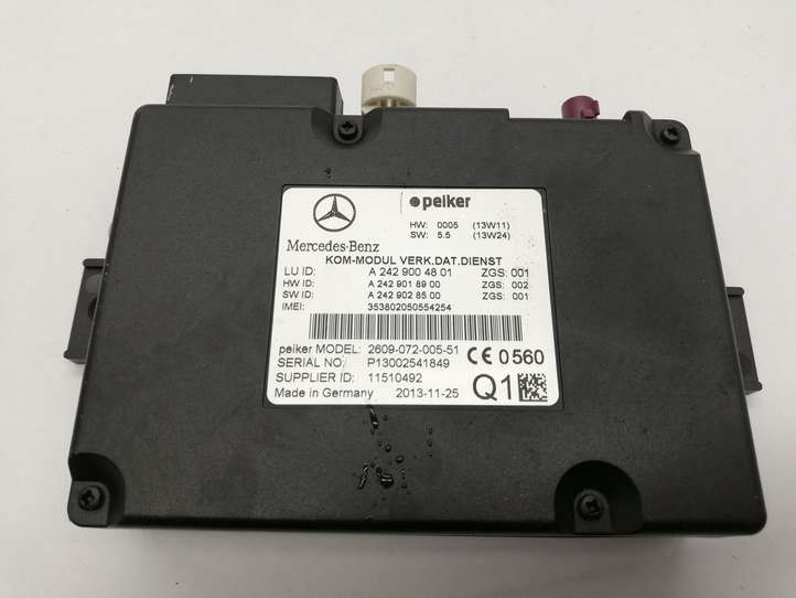 Mercedes-Benz E W212 (2009 - 2016)  A2429004801 Блок управление GSM