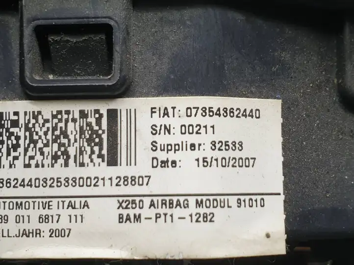 Peugeot Boxer (2007 - 2014) 07354362440 Подушка безопасности руля — фото 5