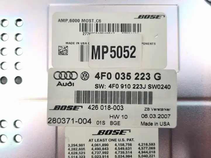 Audi A6 S6 C6 4F (2008 - 2011) 4F0035223G Усилитель звука — фото 4