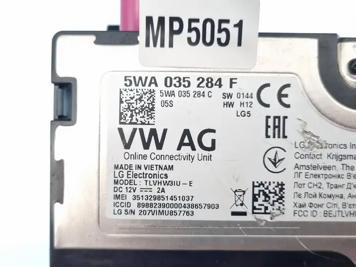 Skoda Octavia Mk4 (2019 - ) 5WA035284F Модуль голосового управления — фото 3