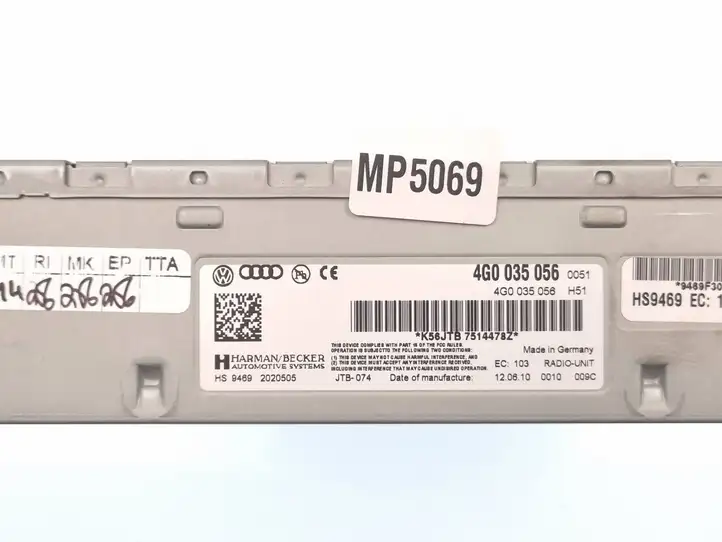 Audi A6 S6 C6 4F (2008 - 2011) 4G0035056 Магнитола / мультимедийная система — фото 4