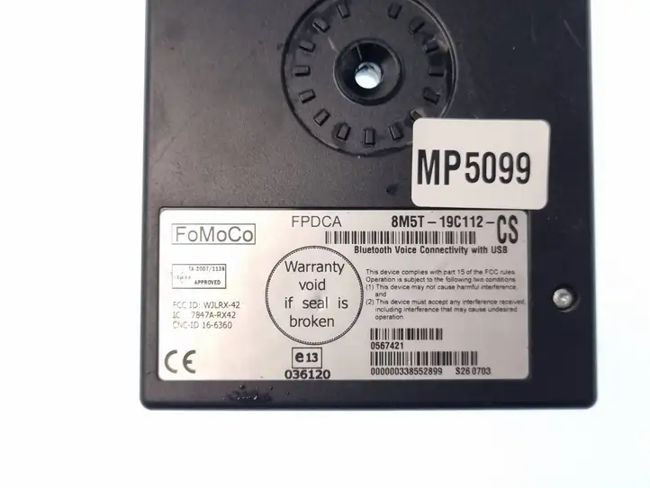 Ford Focus (2011 - 2015) 8M5T19C112CS Bluetooth модуль — фото 4