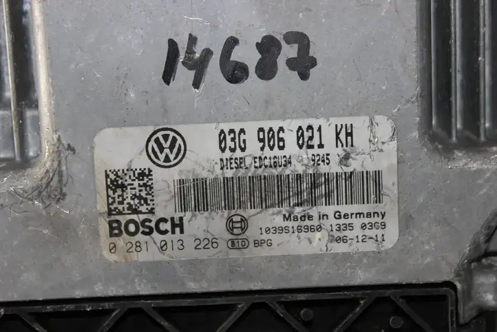 Volkswagen Golf V (2003 - 2009) 03G906021KH Блок управления двигателем (ЭБУ) — фото 3