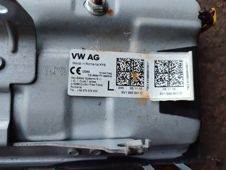 Audi A3/S3 8V (2012 - 2016) 8V1880841C Коленная подушка безопасности — фото 3