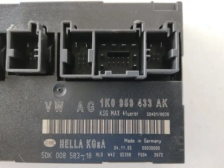 Skoda Octavia Mk2 (1Z) (2004 - 2013) 1K0959433AK Модуль комфорта — фото 3