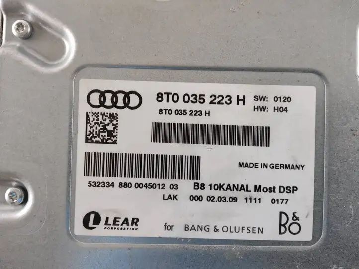 Audi Q5 SQ5 (2008 - 2012) 8T0035223H Усилитель звука — фото 5