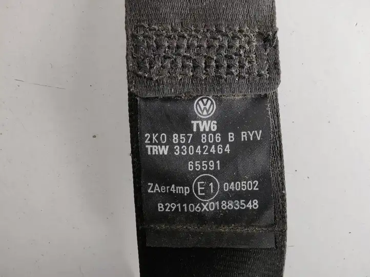 Volkswagen Caddy (2004 - 2010) 2K0857806B Передний ремень безопасности — фото 3