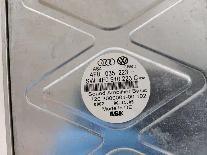 Audi A6 S6 C6 4F (2004 - 2008) 4F0035223 Усилитель звука — фото 3